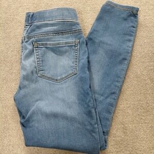 SO Girls Skinny Jeans Blue Medium Wash Size 8 Denim Stretch Pull On 21x22.5